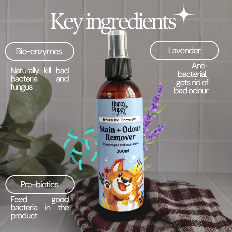 Happy Puppy Organics Natural Enzymatic Stain and Odour Destroyer - 200ml