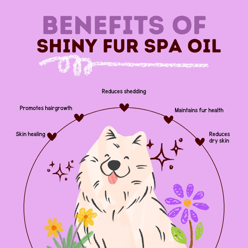 Happy Puppy Organics Shiny Fur Spa Oil for Dogs - 100ml