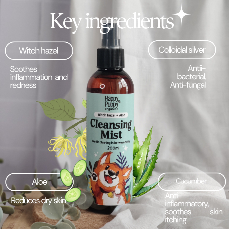 Happy Puppy Organics Natural Cleansing Mist for Dogs - 200ml