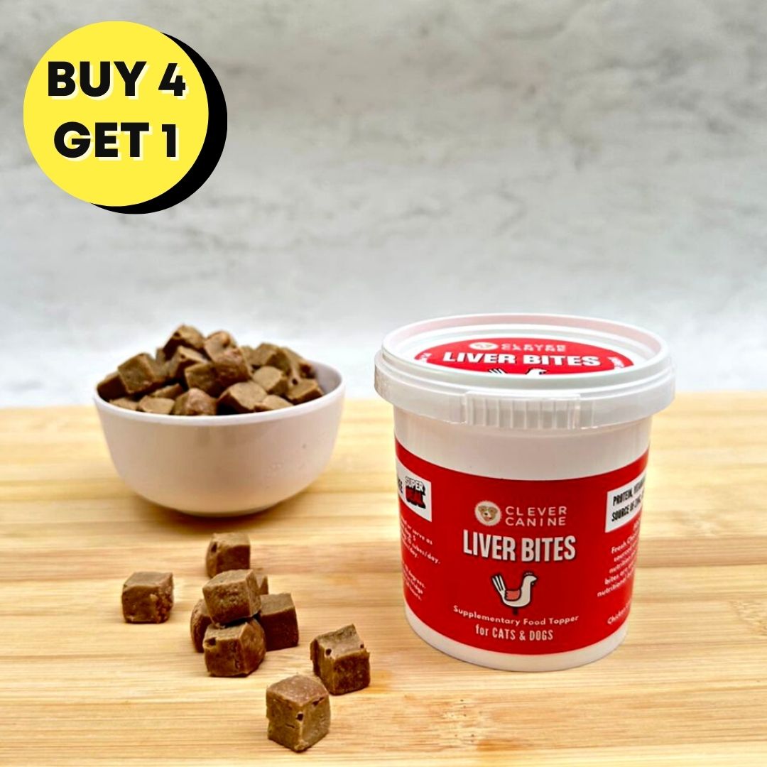 Clever Canine Liver Bites for Dogs and Cats - Meal Topper & Training Treats - 70g