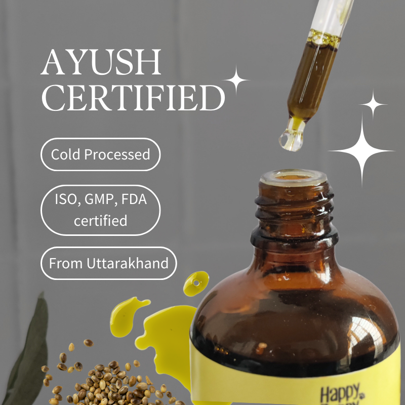 Happy Puppy Organics Hemp Seed Oil for Dogs - 100ml