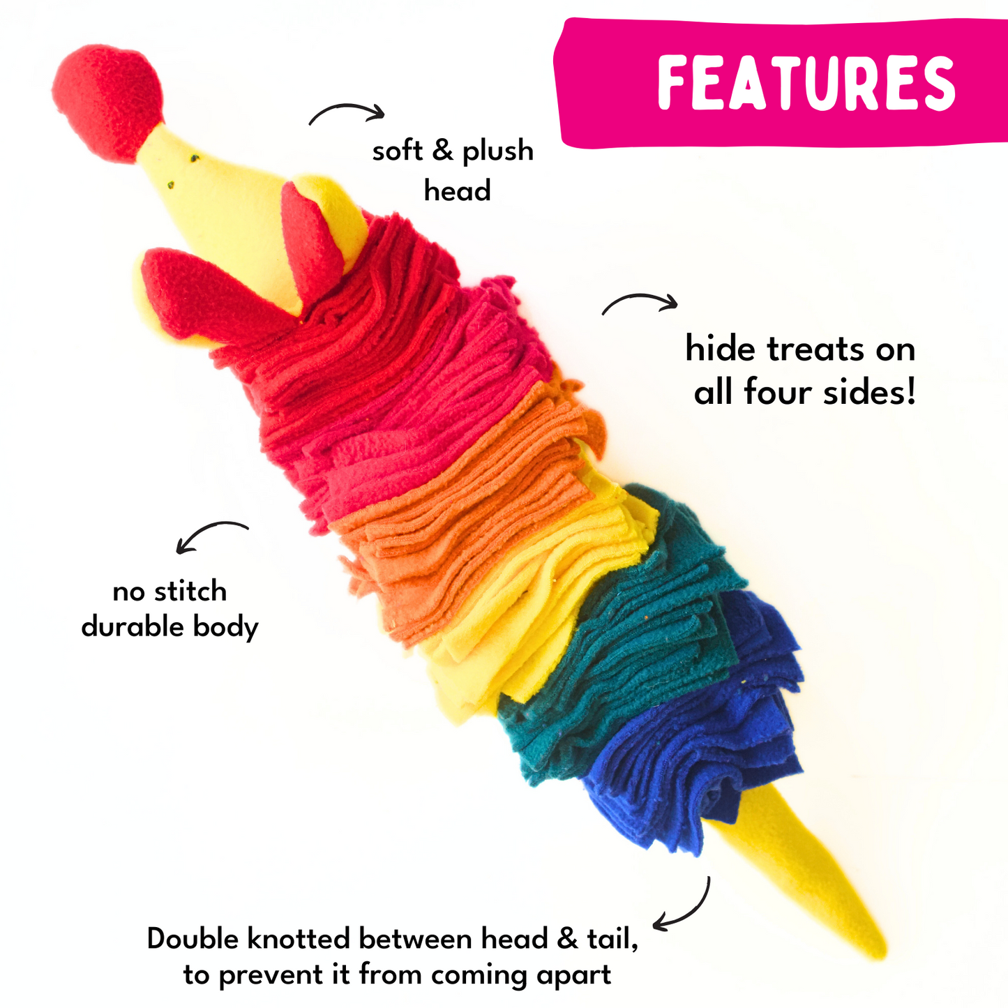 For The Love Of Dog Challenging Enrichment Toy for Dogs Rainboo Snuffle