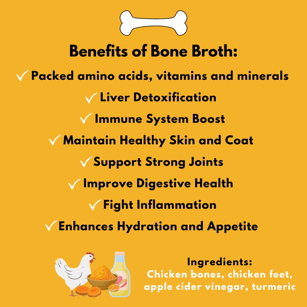 Clever Canine Chicken Bone Broth for Dogs and Cats - 125ml