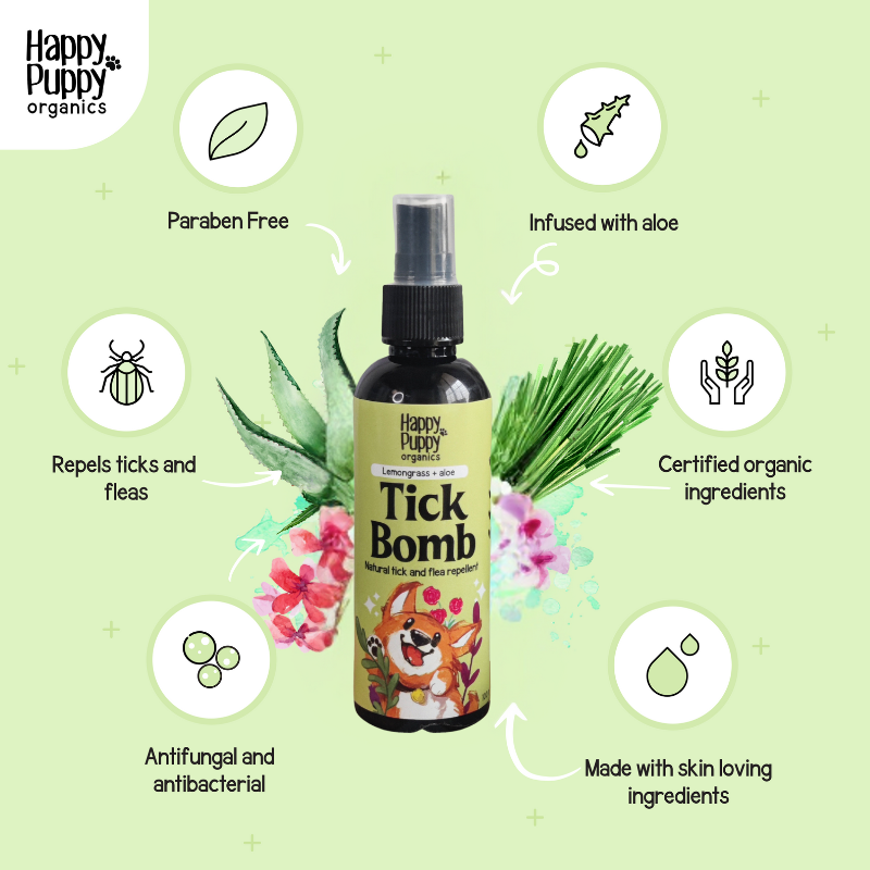 Happy Puppy Organics Tick Bomb for Dogs - 50ml