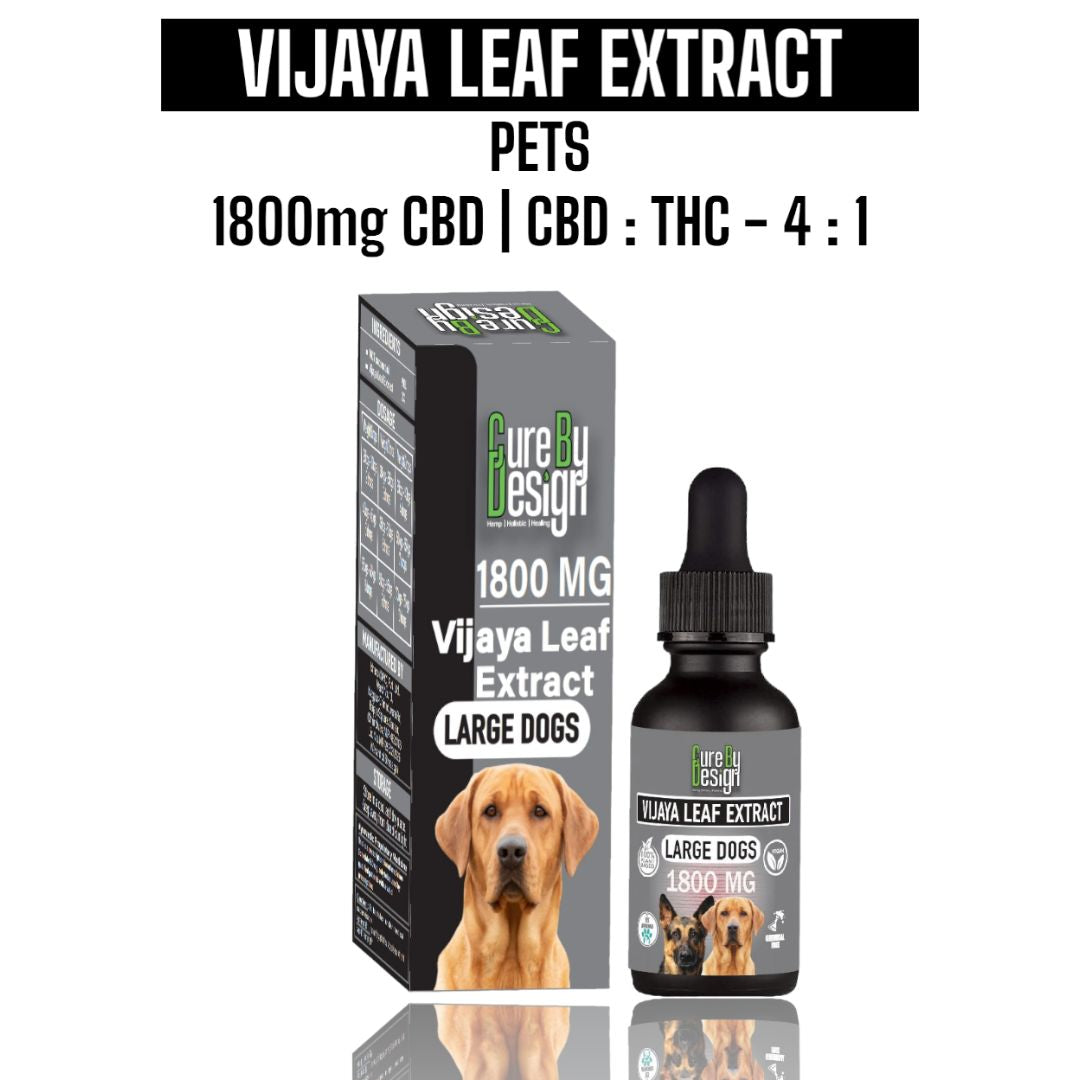 Cure By Design Vijaya For Large Dogs - Full Spectrum CBD - 1800mg