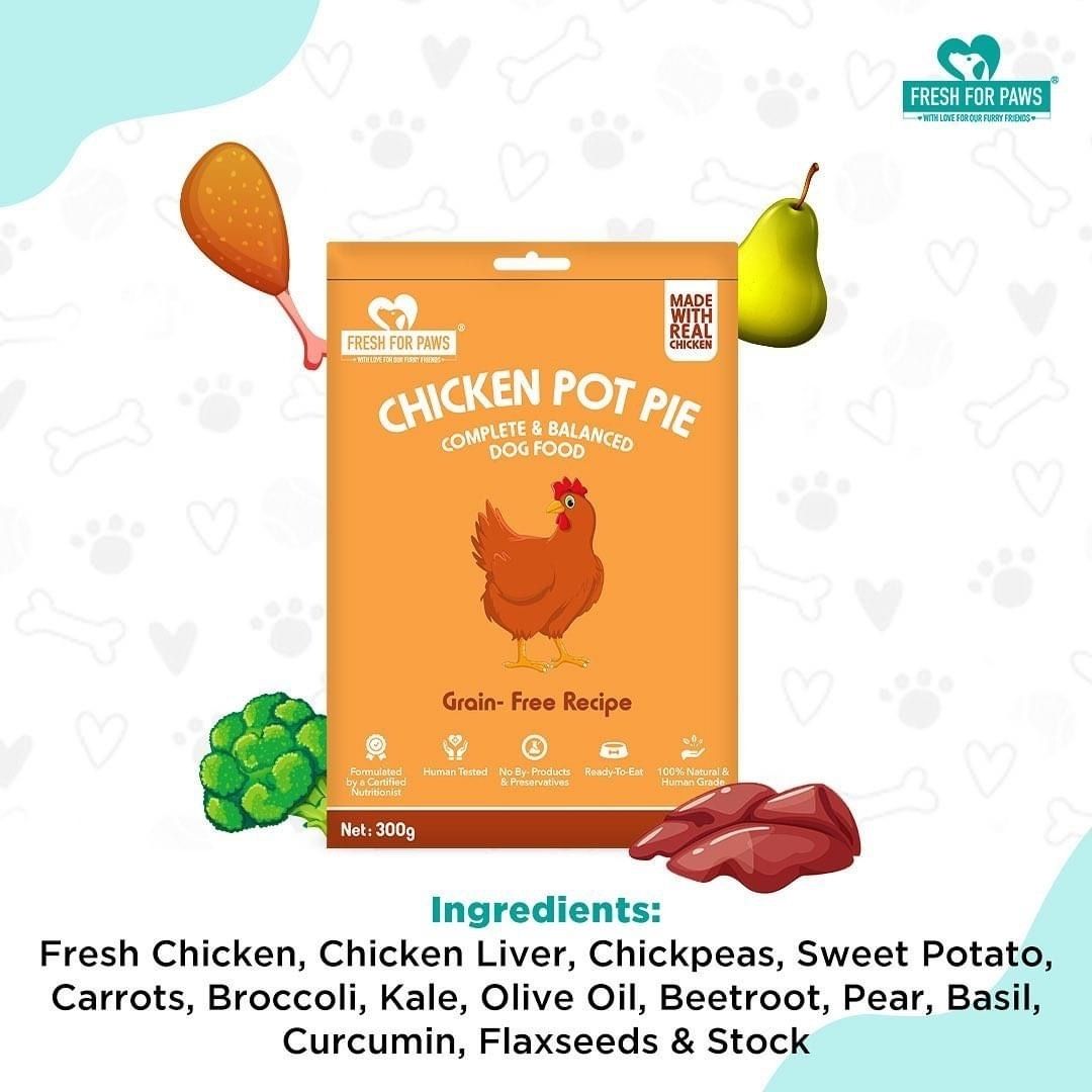 Fresh For Paws Wet Food for Dogs - Chicken Pot Pie