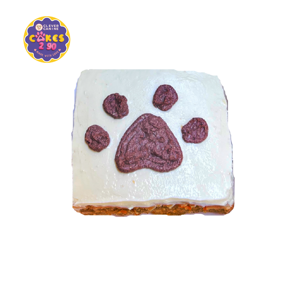 Clever Canine Cakes2Go Peanut butter 'n' Carrot Cake Slice for Dogs and Cats - Pack of 2