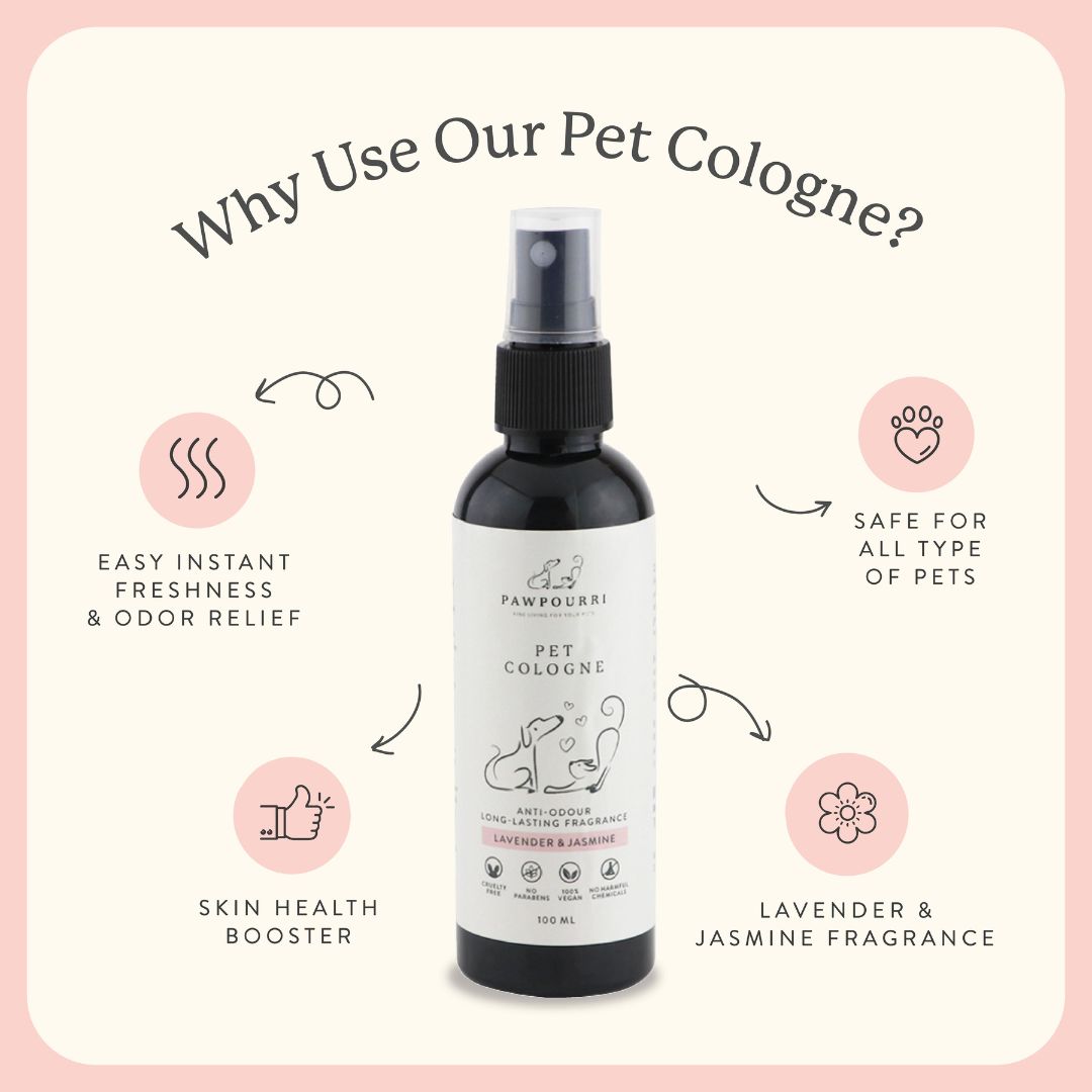 Pawpourri Anti-Odour Long Lasting Cologne for Dogs and Cats - 100ml