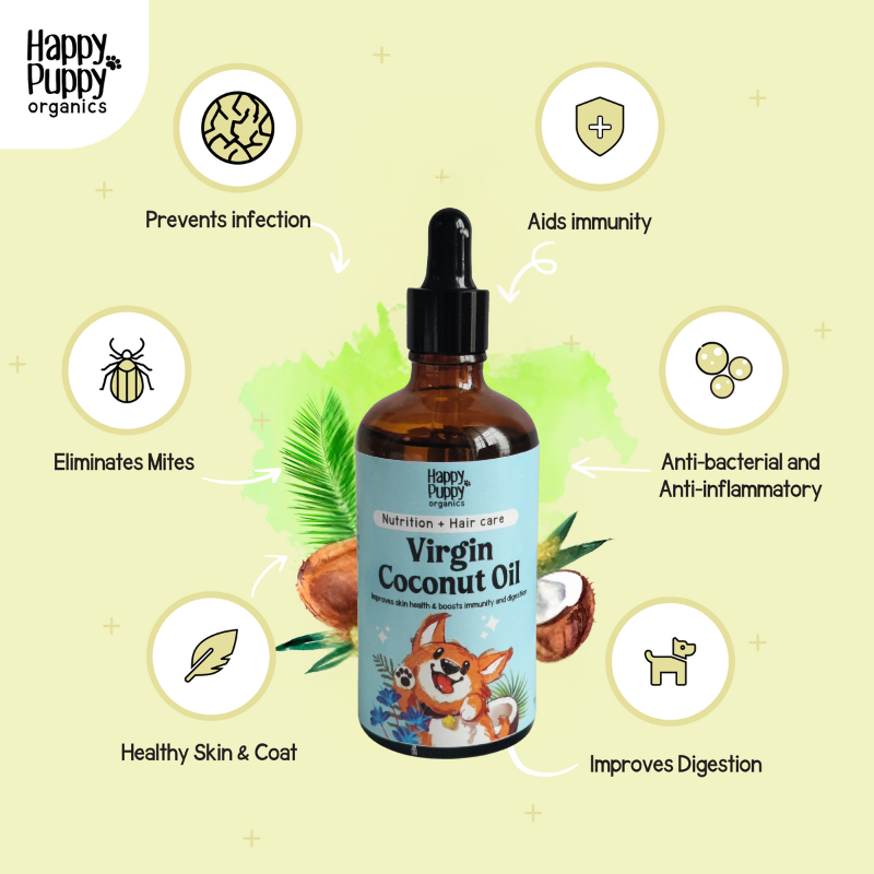 Happy Puppy Organics Virgin Coconut Oil for Dogs