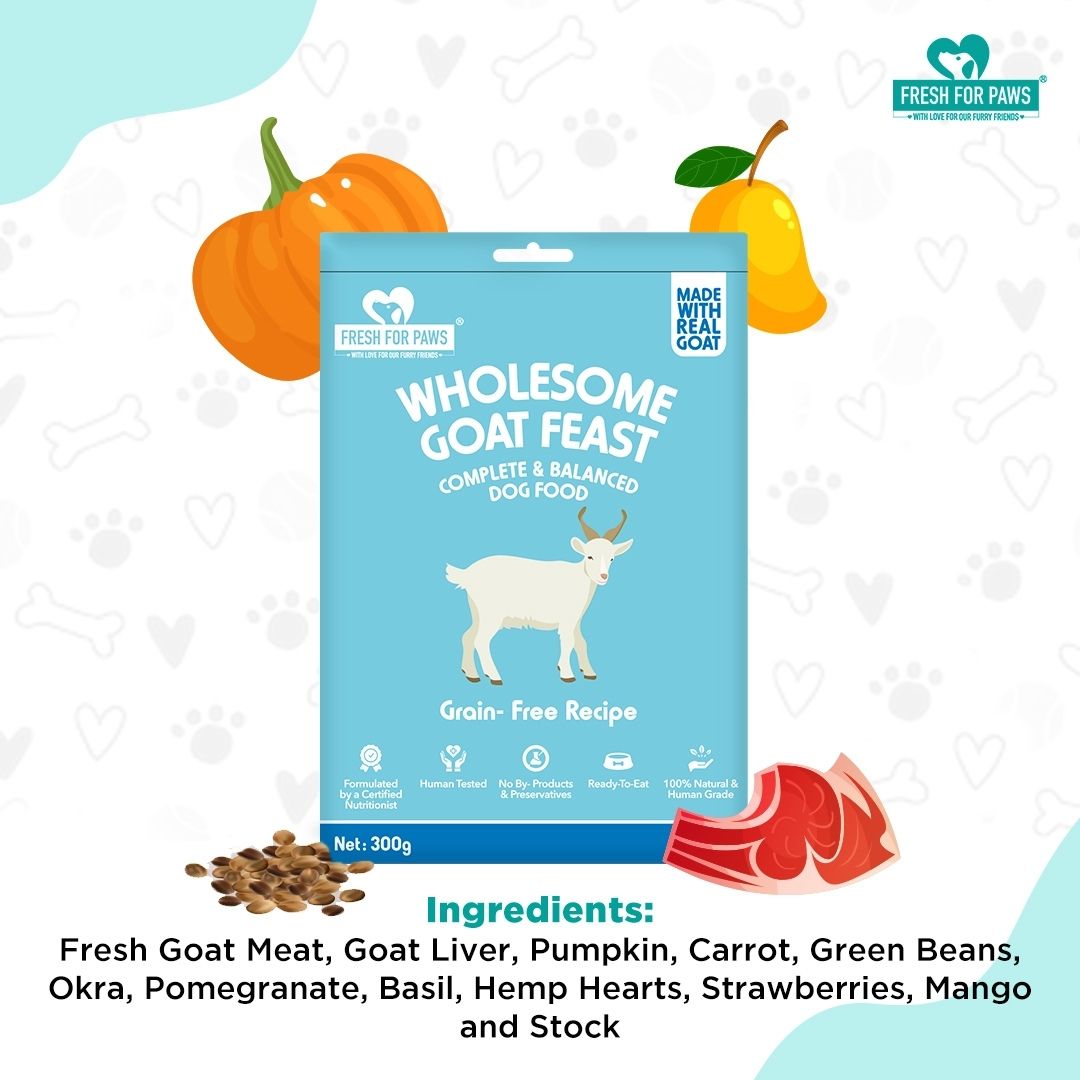 Fresh For Paws Wet Food for Dogs - Wholesome Goat Feast
