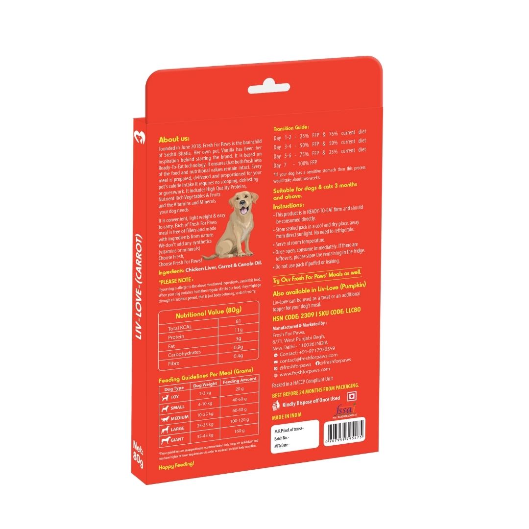 Fresh For Paws Wet Food for Dogs - Liv-Love