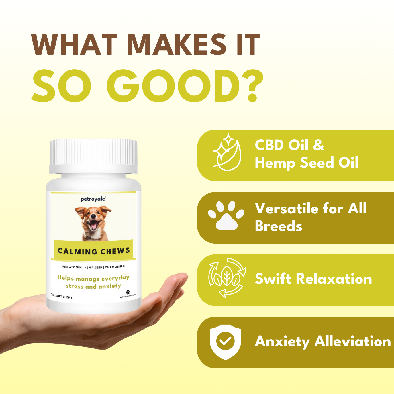 Petroyale Calming Chews for Dogs