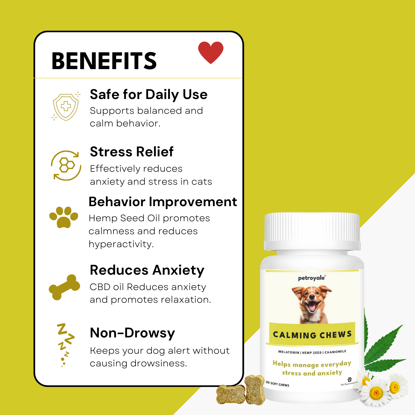 Petroyale Calming Chews for Dogs