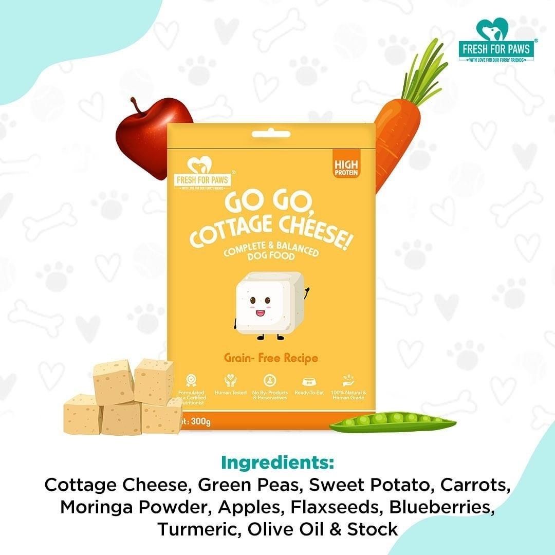 Fresh For Paws Wet Food for Dogs - Go, Go, Cottage Cheese