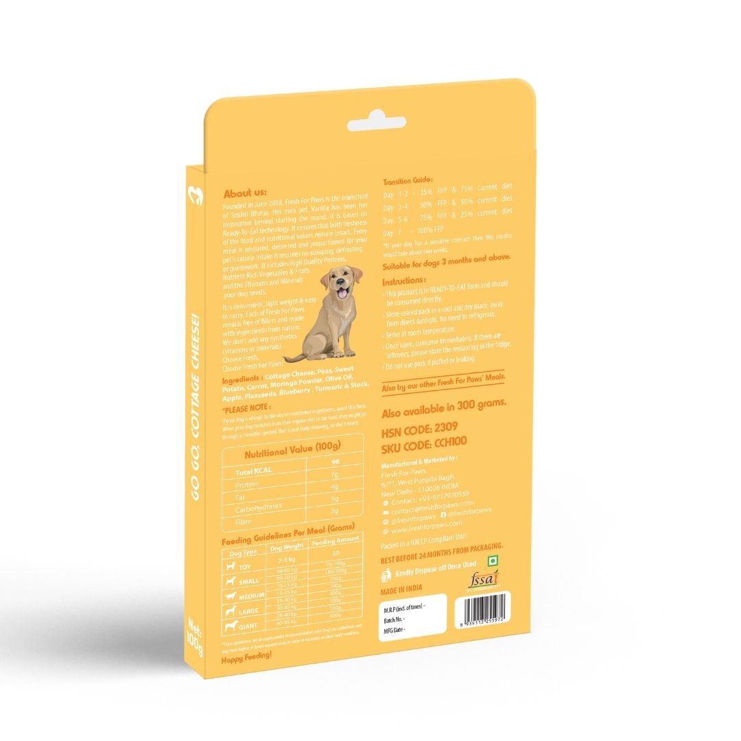 Fresh For Paws Wet Food for Dogs - Go, Go, Cottage Cheese