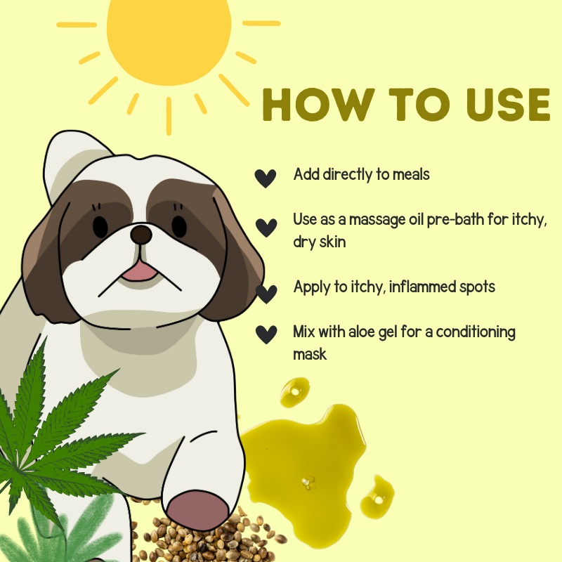 Happy Puppy Organics Hemp Seed Oil for Dogs - 100ml