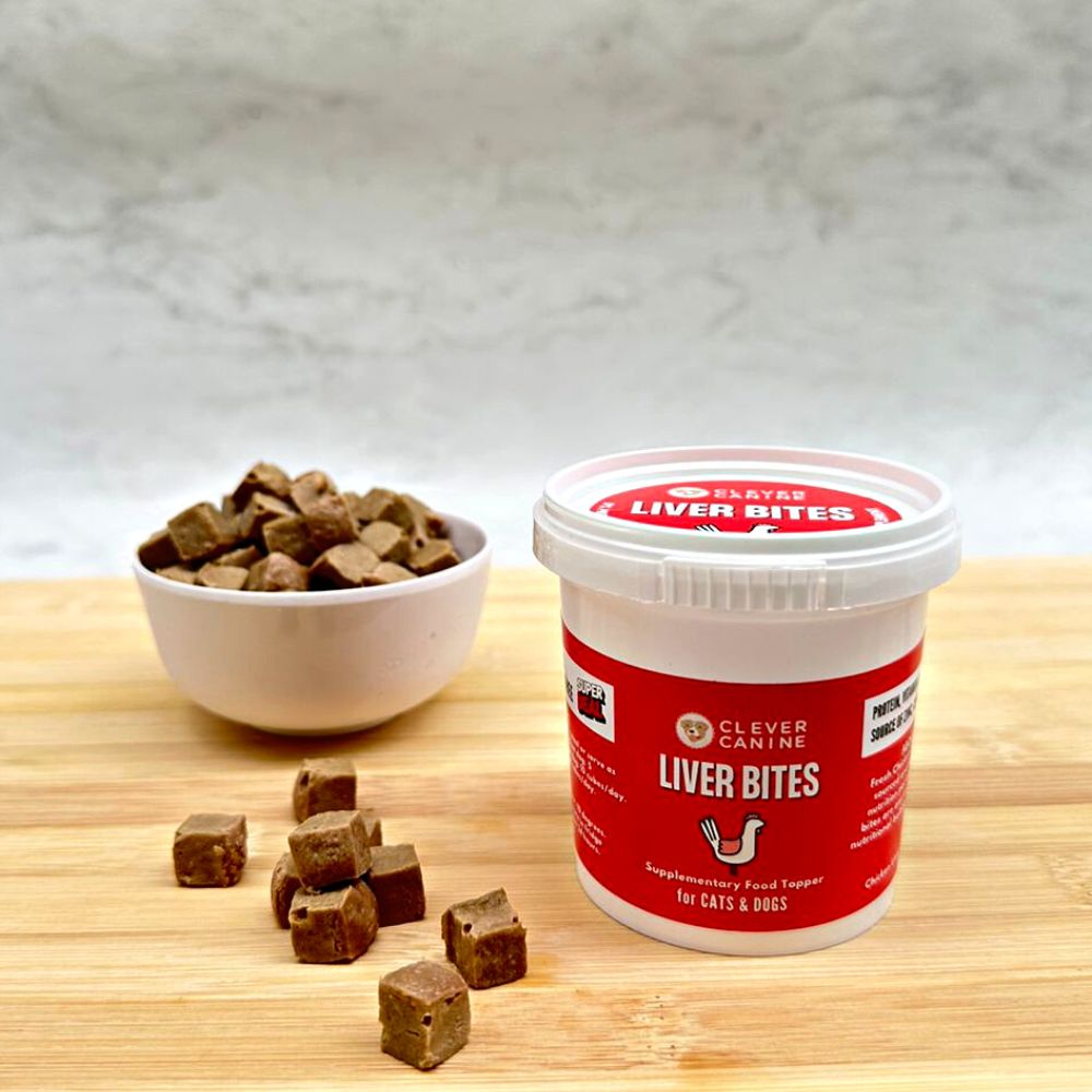 Clever Canine Liver Bites for Dogs and Cats - Meal Topper & Training Treats - 70g