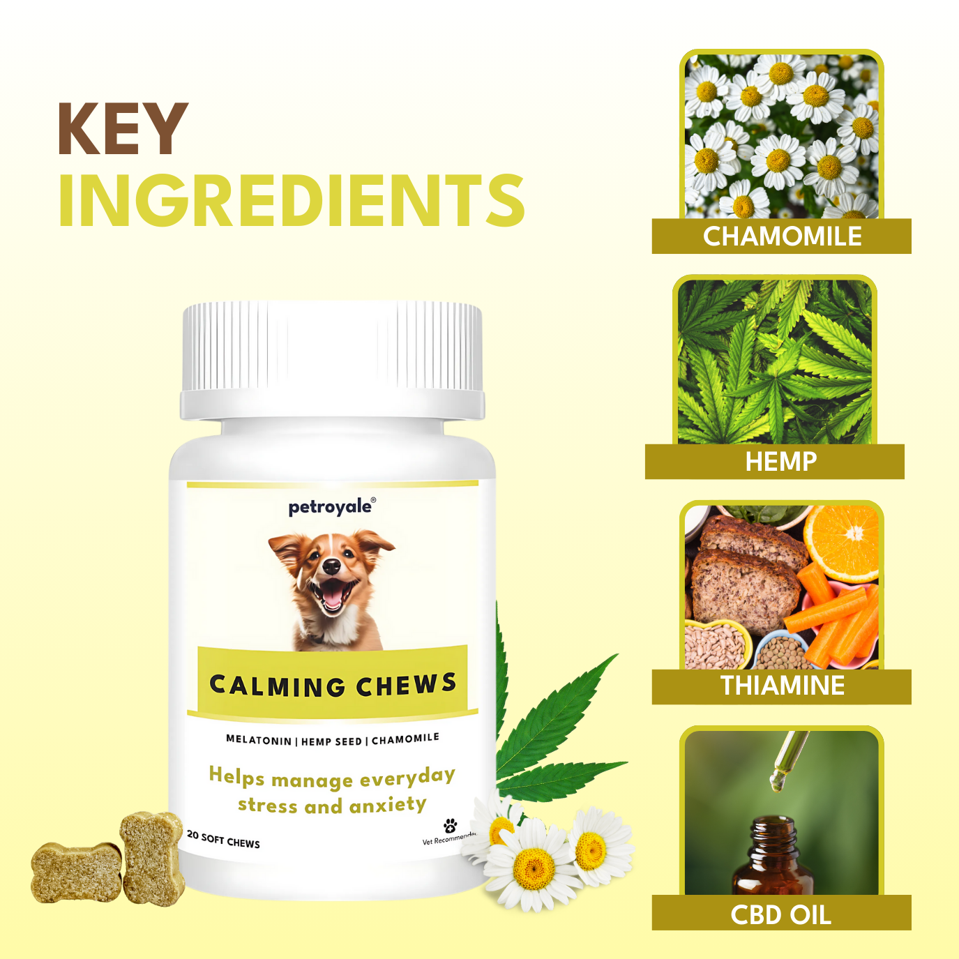 Petroyale Calming Chews for Dogs