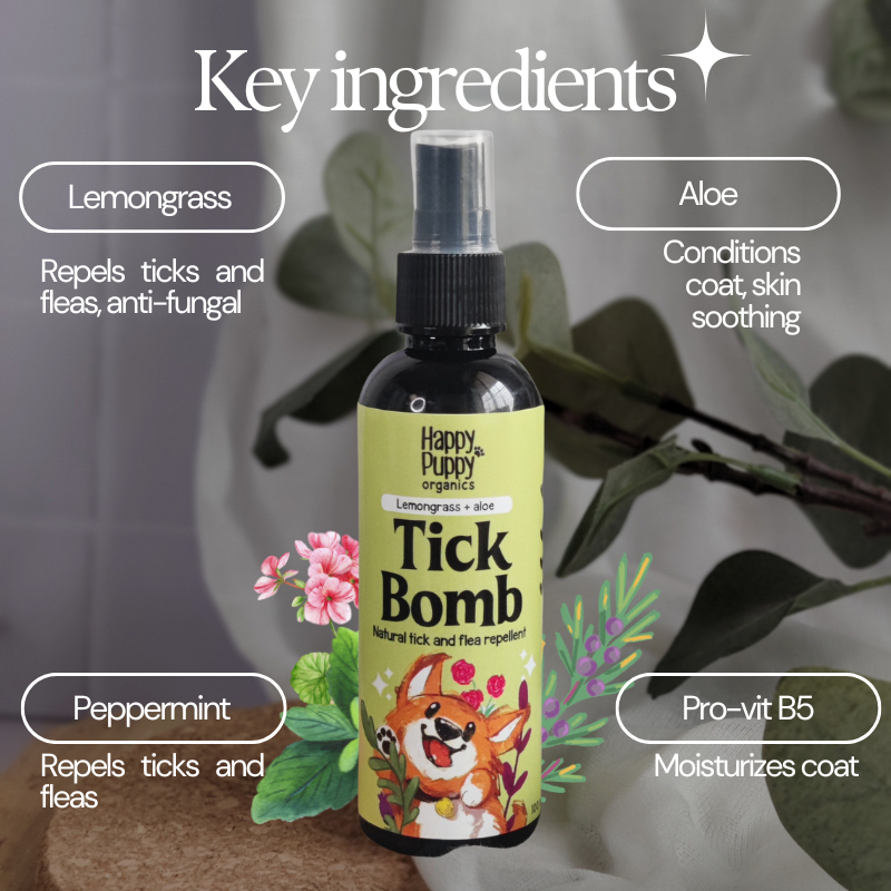 Happy Puppy Organics Tick Bomb for Dogs - 50ml