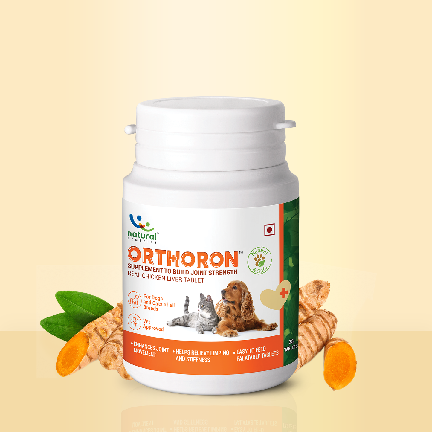 Pet Natural Remedies Orthoron - Pet Joint Supplement For Dogs and Cats