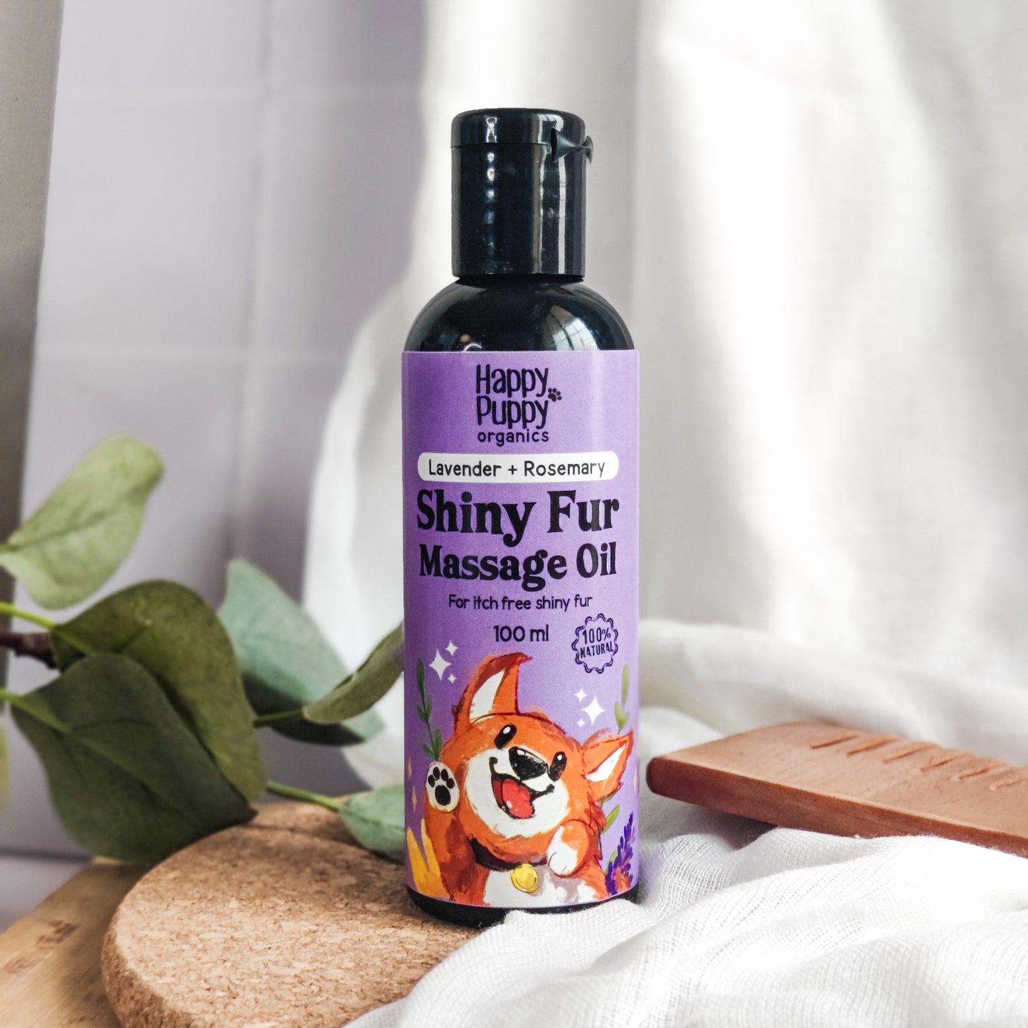 Happy Puppy Organics Shiny Fur Spa Oil for Dogs - 100ml