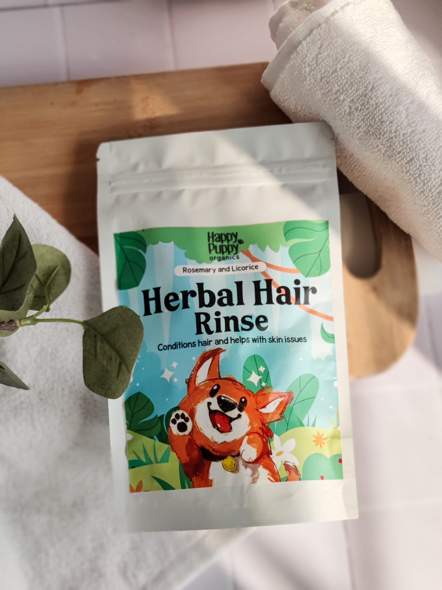 Happy Puppy Organics Organic Herbal Hair Rinse for Dogs