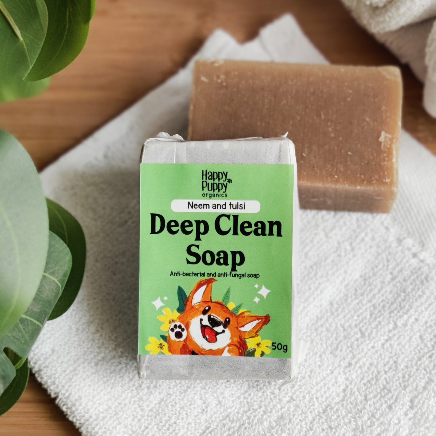 Happy Puppy Organics Neem and Tulsi Soap for Dogs