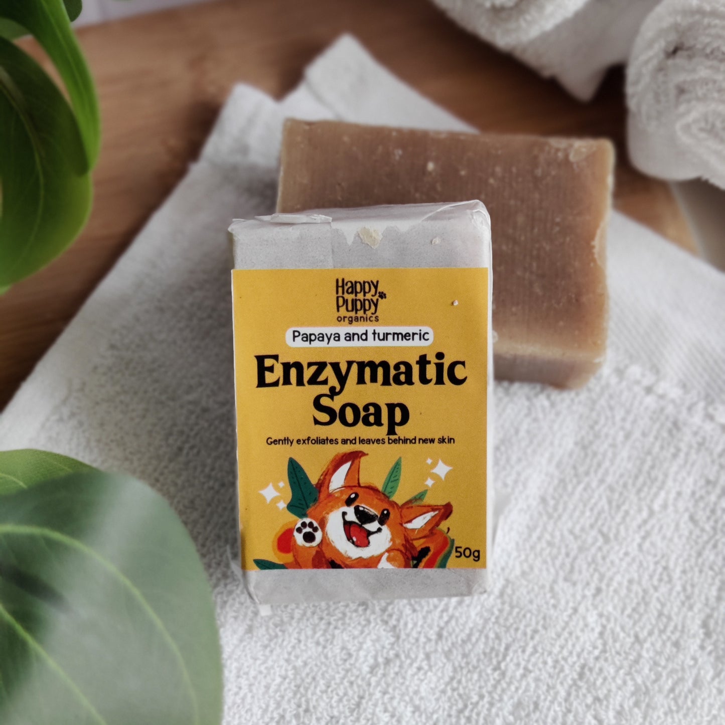 Happy Puppy Organics Papaya and Turmeric Soap for Dogs
