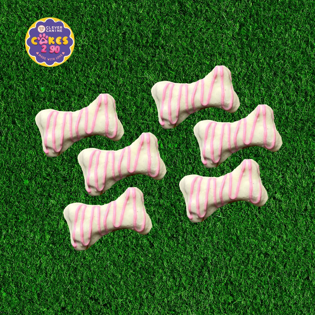 Clever Canine Cakes2Go Chicken n Pumpkin Bite Size Pupcake for Dogs and Cats - Set of 6 pastries