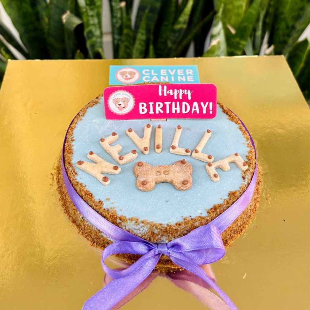 Clever Canine Customised Barkday Cake for Dogs Chicken Liver - Small