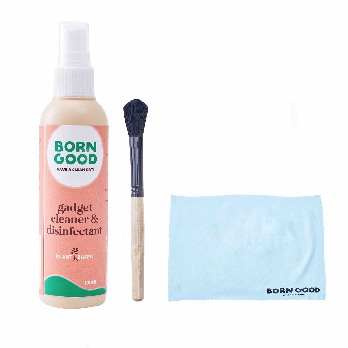 Born Good 3 in 1 Plant-Based Electronics & Gadget Disinfectant Cleaner Kit