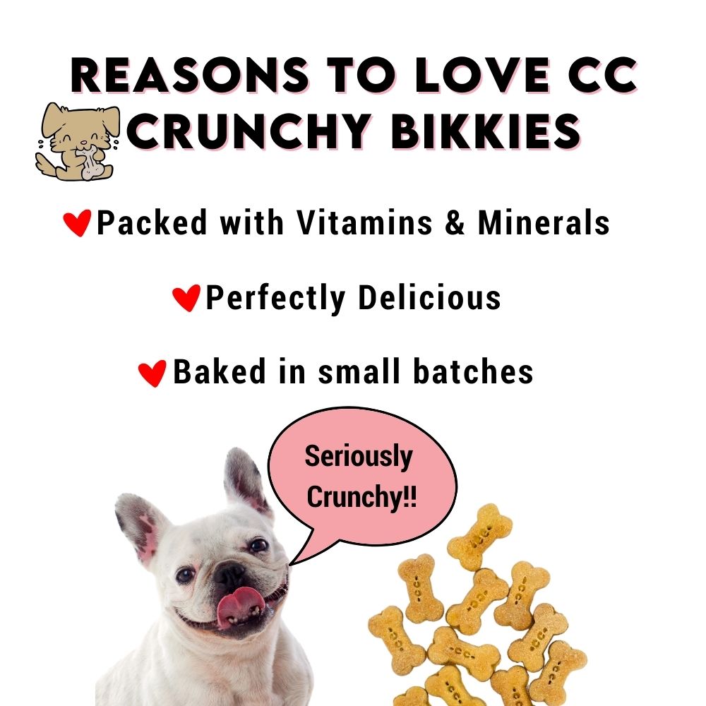 Crunchy Bikkies Wheat Free - Dog Biscuits Taster Pack of 3