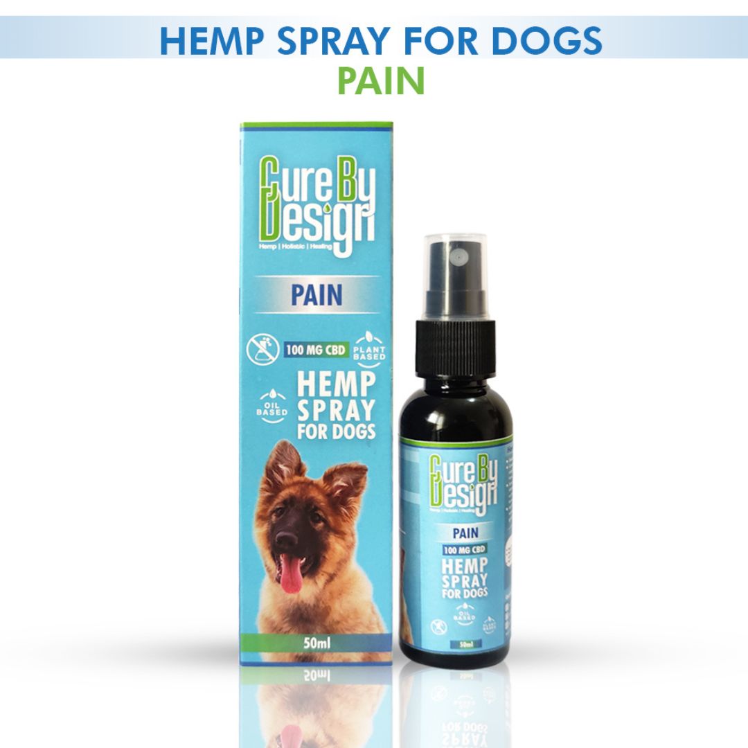 Cure By Design Hemp Spray for Dogs – Pain 100mg CBD