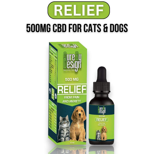 Cure By Design Relief CBD Oil for Dogs and Cats - 500mg