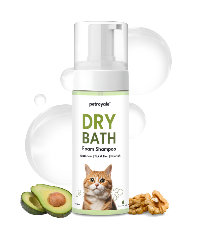 Dry Bath Foam Shampoo for Cats