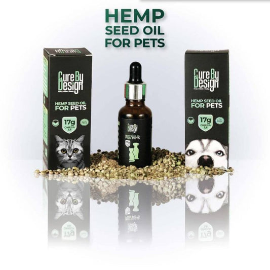 Cure By Design Hemp Seed Oil for Dogs and Cats