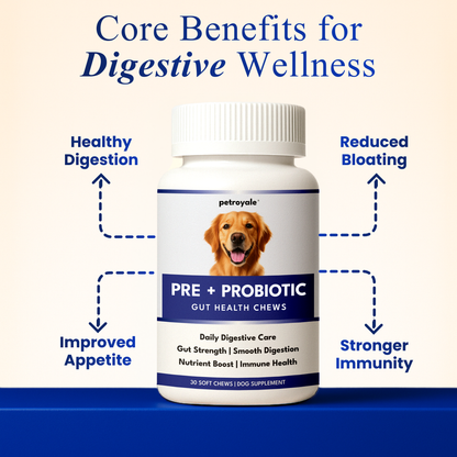 Petroyale Pre+Probiotic Soft Chews for Dogs - Complete Gastro Care