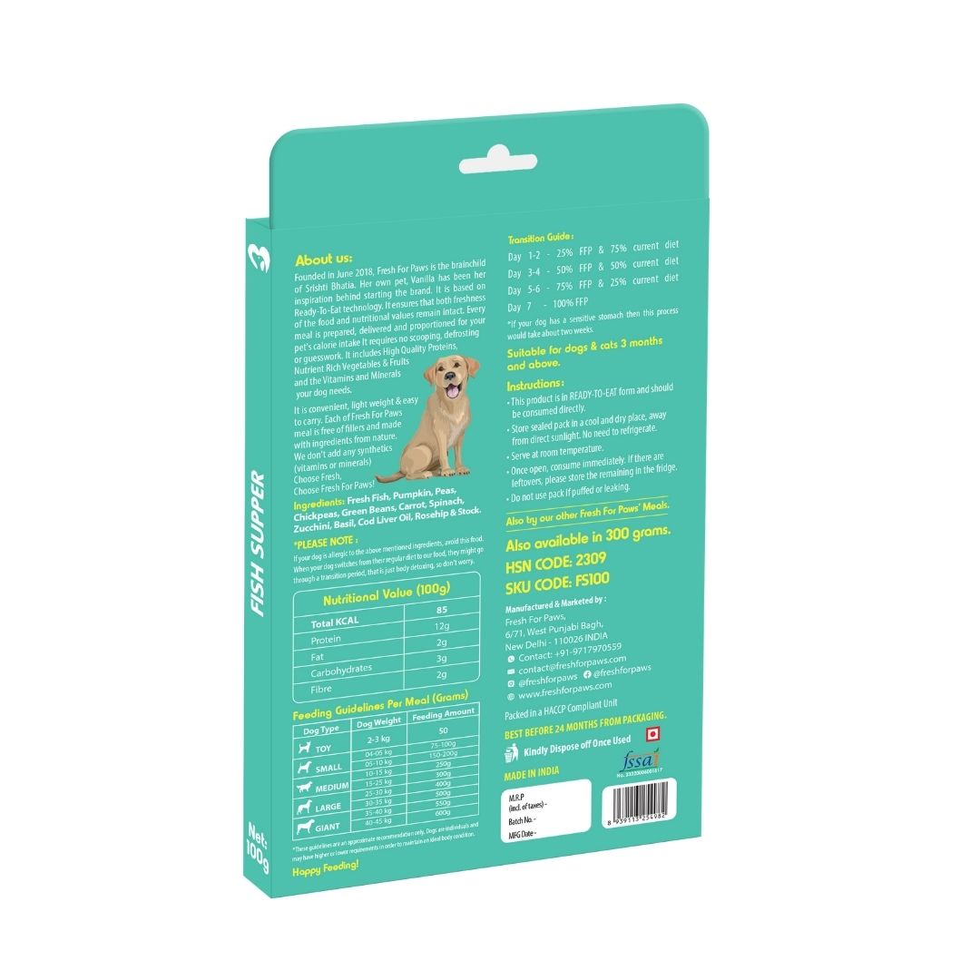 Fresh For Paws Wet Food for Dogs - Fish Supper