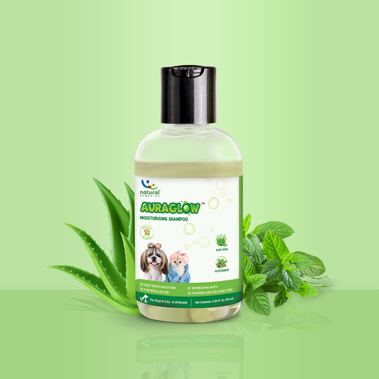 Pet Natural Remedies Auraglow Moisturizing Shampoo For Dogs and Cats