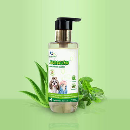Pet Natural Remedies Auraglow Moisturizing Shampoo For Dogs and Cats