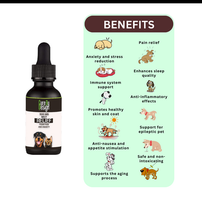 Relief 500mg CBD MCT for Cats & Dogs