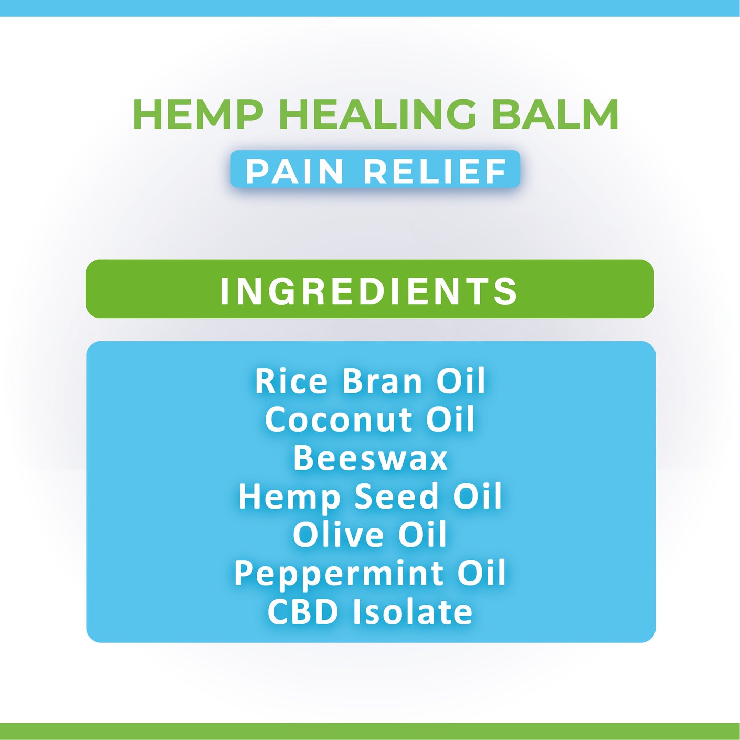 Hemp Healing Balm – Pain Relief (100mg CBD)