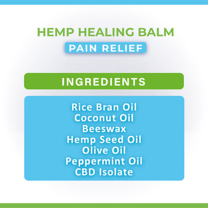 Hemp Healing Balm – Pain Relief (100mg CBD)