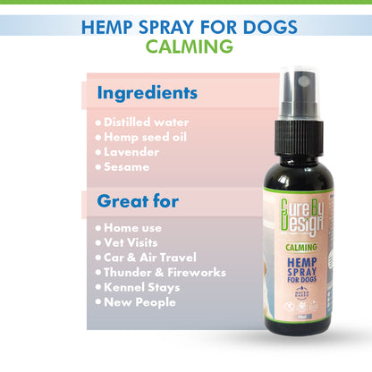 Cure By Design Hemp Spray for Dogs – Calming