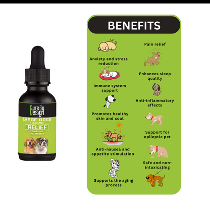 Relief 1000mg CBD for Large Dogs