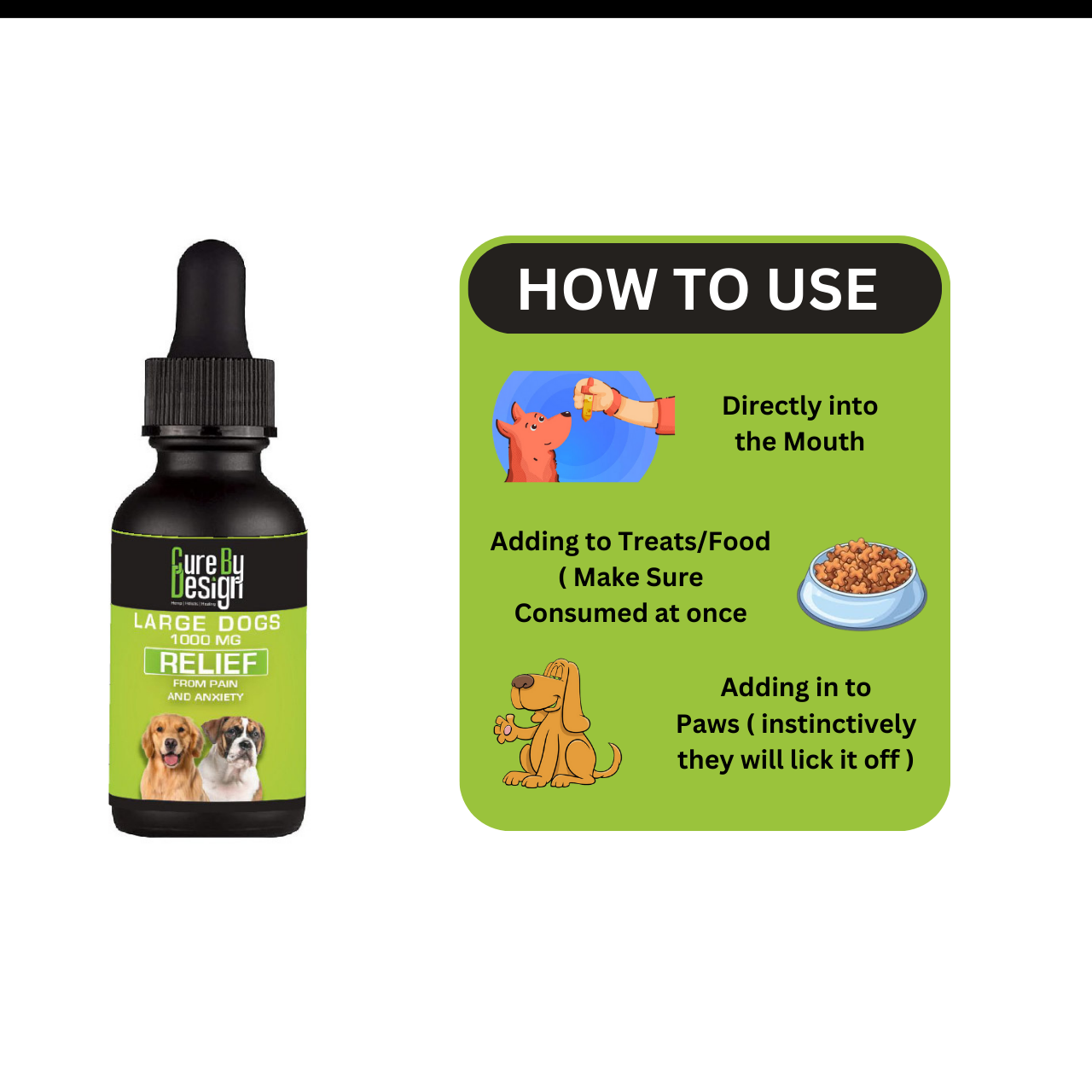 Relief 1000mg CBD for Large Dogs