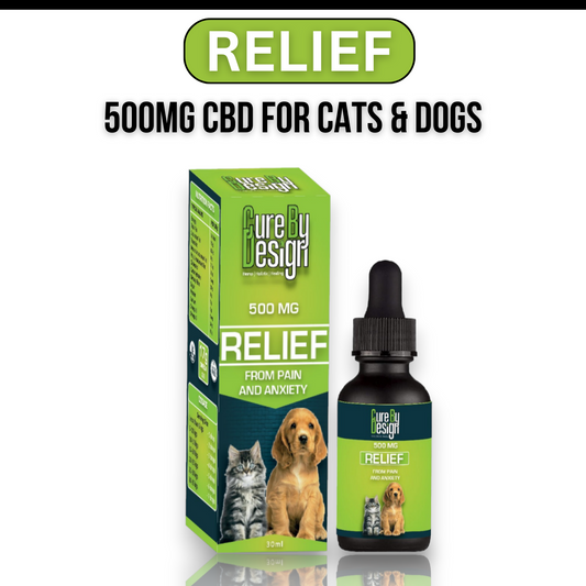 Relief 500mg CBD Oil for Cats & Dogs