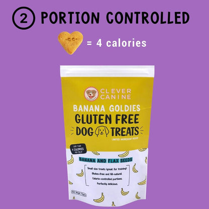 Clever Canine Calorie Controlled Gluten Free Dog Treats Snacker Bundle - Pack of 3