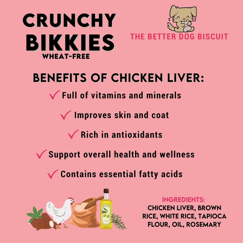 Crunchy Bikkies Wheat Free - Dog Biscuits