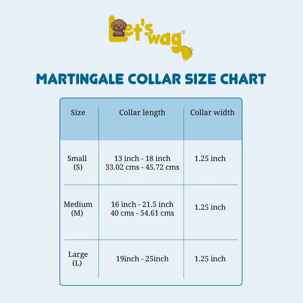 Let’s Wag Martingale Collar for Dogs